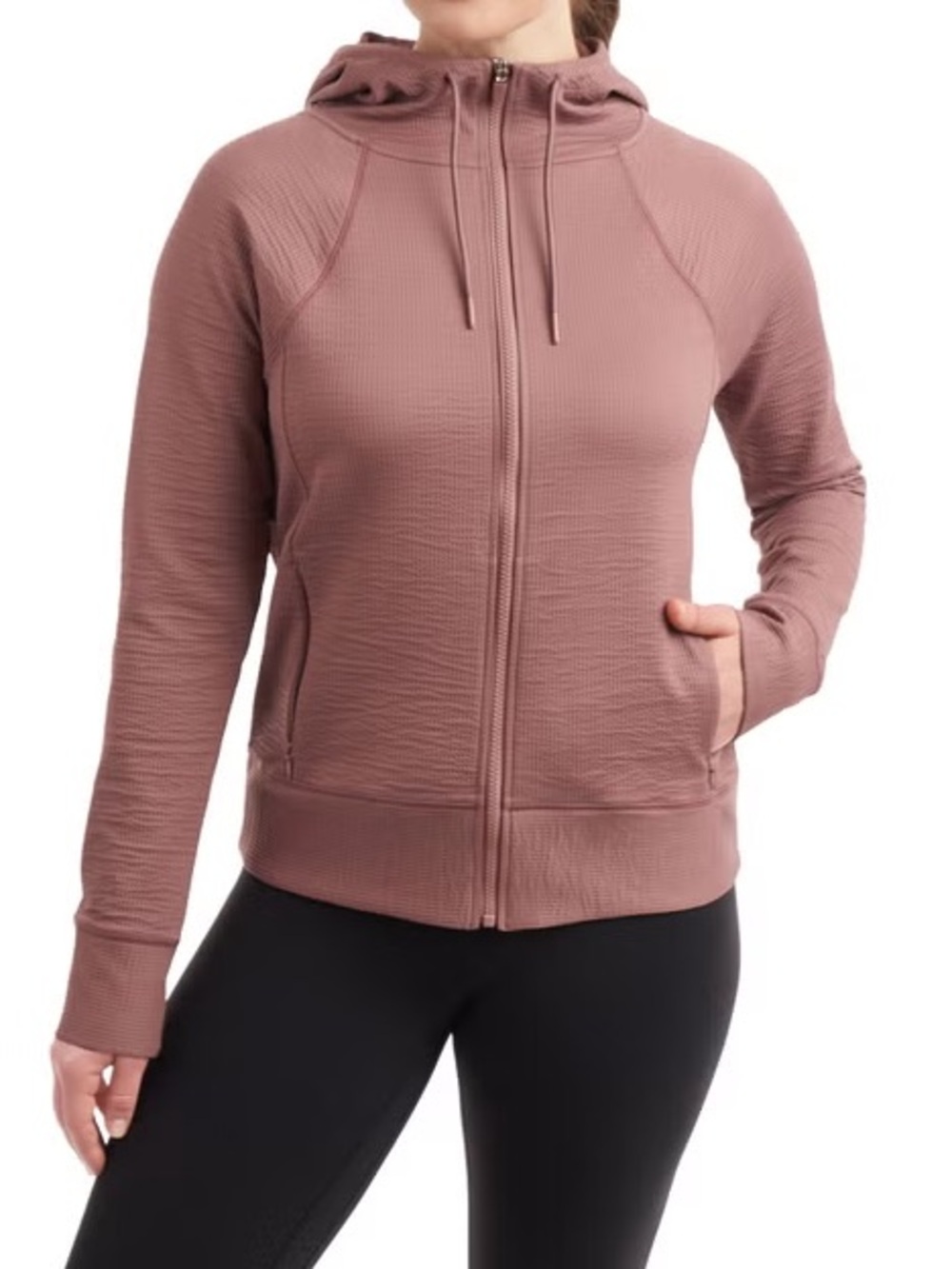 Kirkland Signature Women Pink Ottoman Full-Zip Jacket, Small & Large Avail - NWT